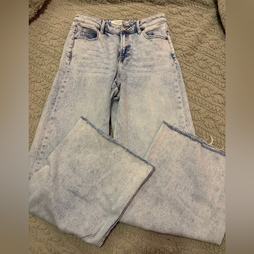 Hidden High-Rise Wide Leg Jeans